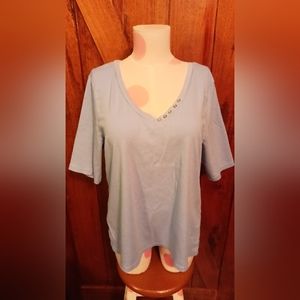 🆓 With $25 Dollar Purchase! Karen Scott (shirt sleeve) top